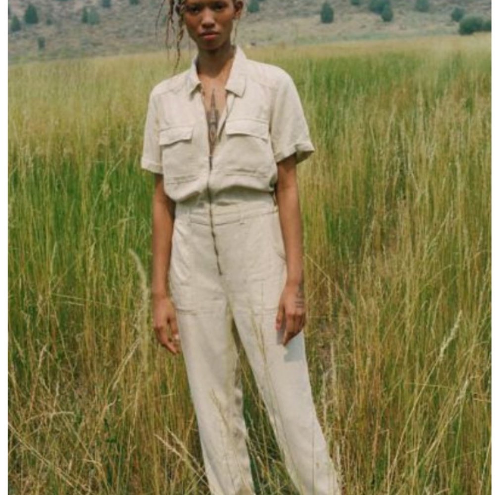 Cream Coverall / Jumpsuit